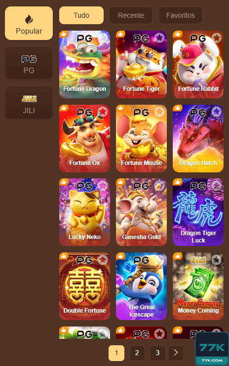 Mais Diversão e Ganhos no 77k.com: Explore e Ganhe